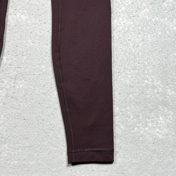Lululemon Leggings Women’s 6 Wunder Under Maroon Running Yoga Workout 28” - Picture 4 of 11